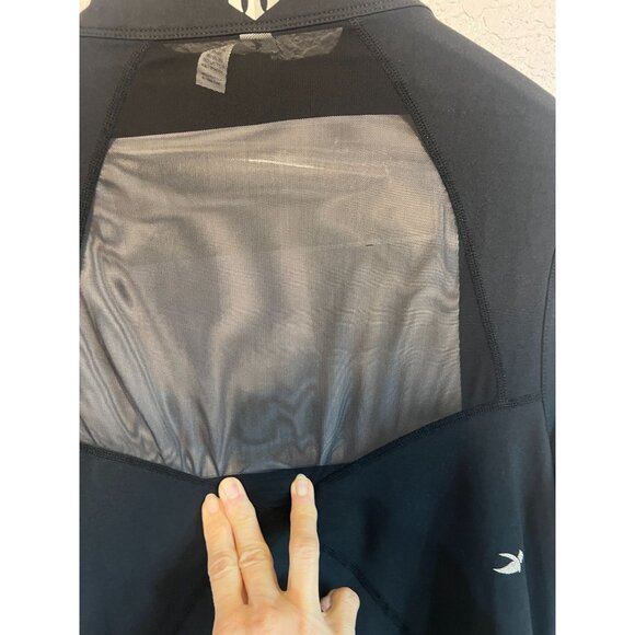 Glyder Fitness Jacket Coat Womens M Zip-Up Reign Logo Black Mesh back NEW - Picture 3 of 14